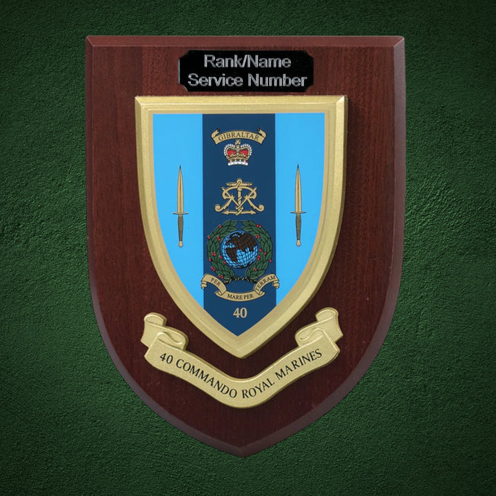 40 Commando Plaque