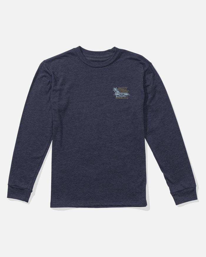 A Frame Ls Tee Kids - Navy Heather