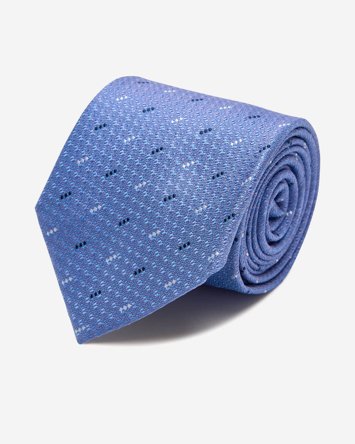 Andra Silk Blue Tie - Men's Ties at Menzclub