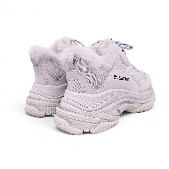 BALENCIAGA GREY TRIPLE S SNEAKERS - SIZE 41