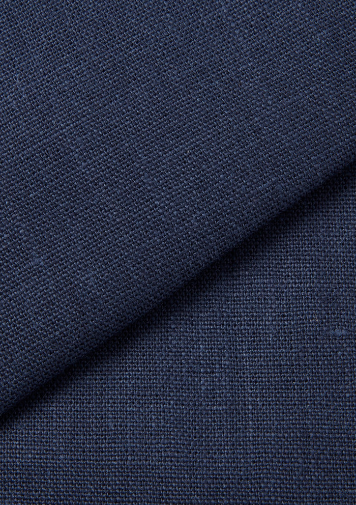 Blue Nights Linen Formal Trousers, Formal Trousers - SIRPLUS