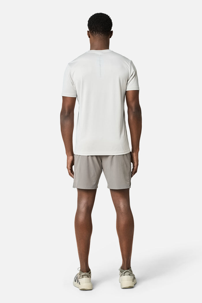 Blur Large Logo Tee - Pebblestone