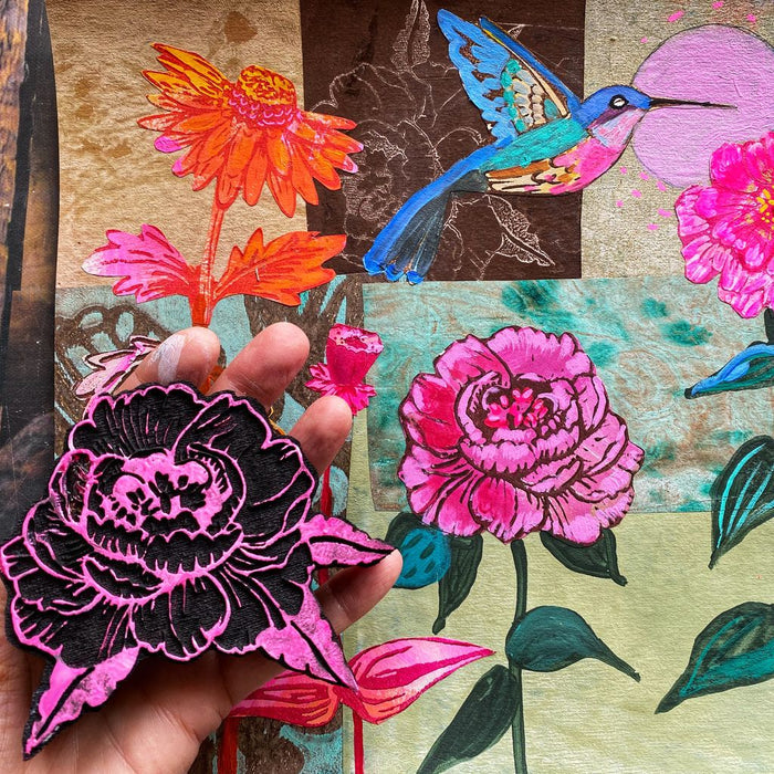 Cathy Nichols for Fodder School | Peony | Foam Stamps