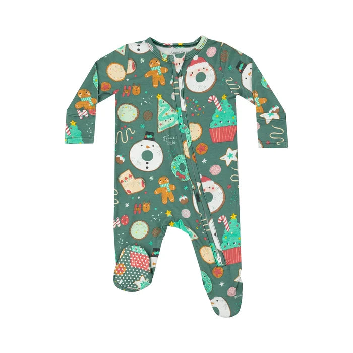 Christmas Treats Zipper Footie