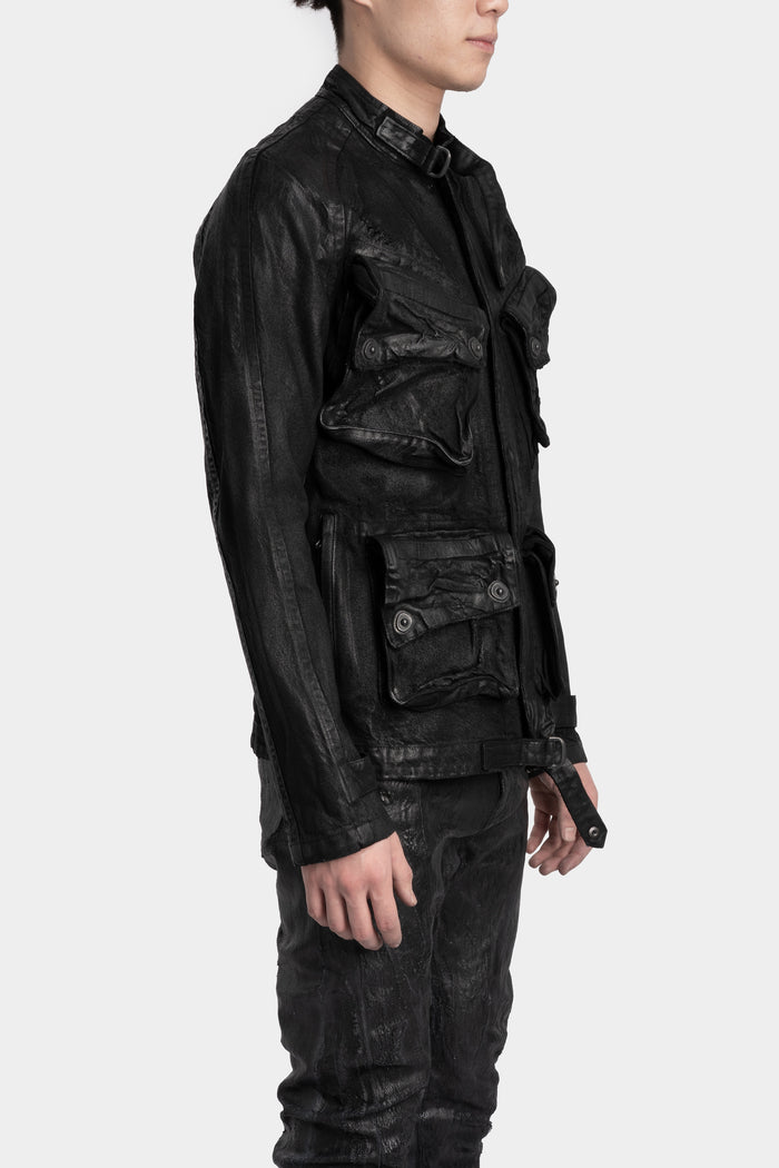 Julius_7 | AW25 - Coated denim jacket, 917BLM1-C