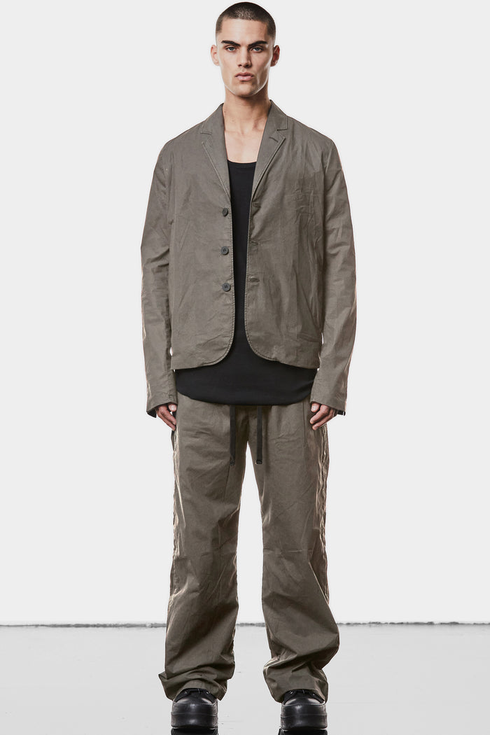 Thom Krom | SS25 - Crushed cotton blazer, Rock