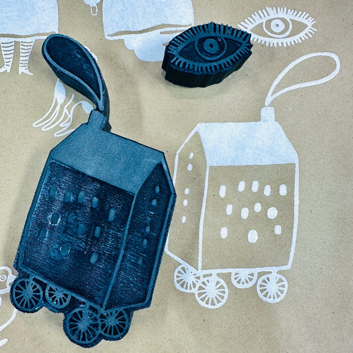 Danita Art | Dream House with Eye | Foam Stamps - Set of 2