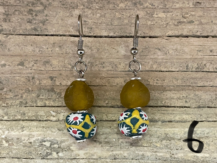 Earrings - Tradebead & boho glass