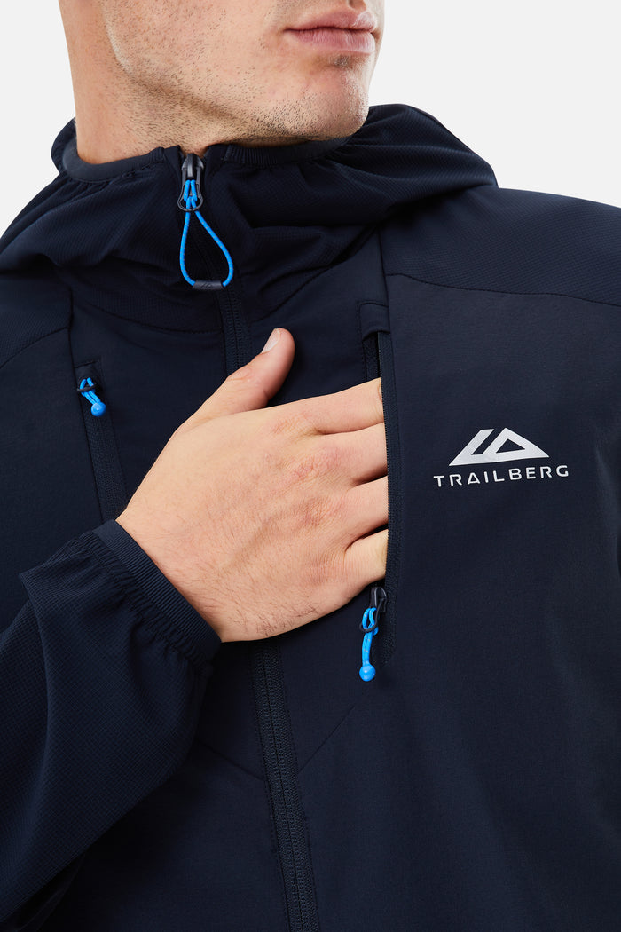 Faltenjura 2.0 Hood - Deep Ocean/Navy Blue