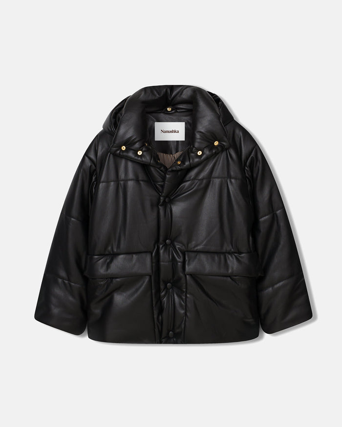 Hide Mens - Okobor™ hooded puffer - Black