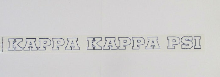 KKPsi Long Window Decal
