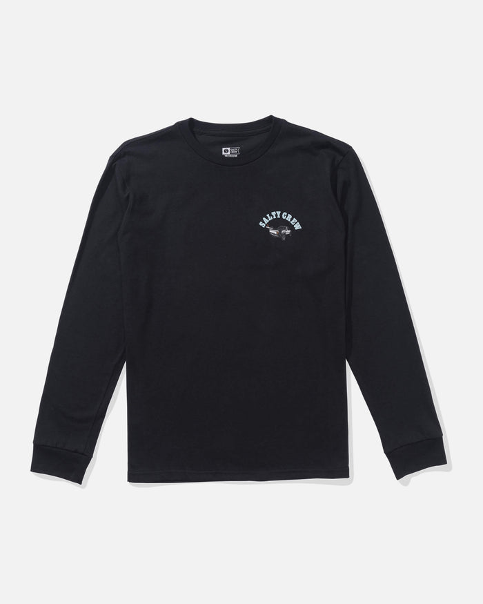 Salty crew T-SHIRTS L/S Lifted Ls Tee Kids - Black in Black