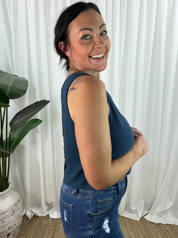 Pheobe Top - Navy