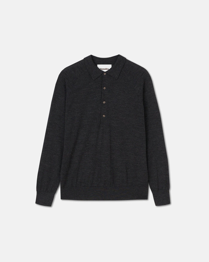 Plato - Merino wool shirt - Charcoal