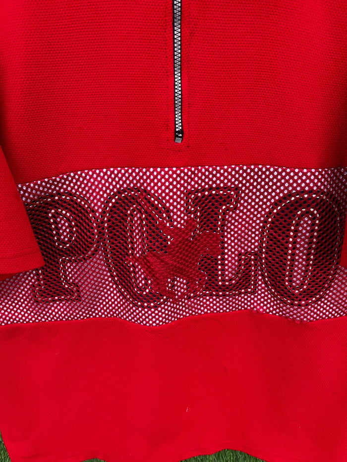 Polo 1/4th Zip Oversized T shirt (Oversized Half Sleeve T shirt or Jersey Unisex) - Thrift Wallet