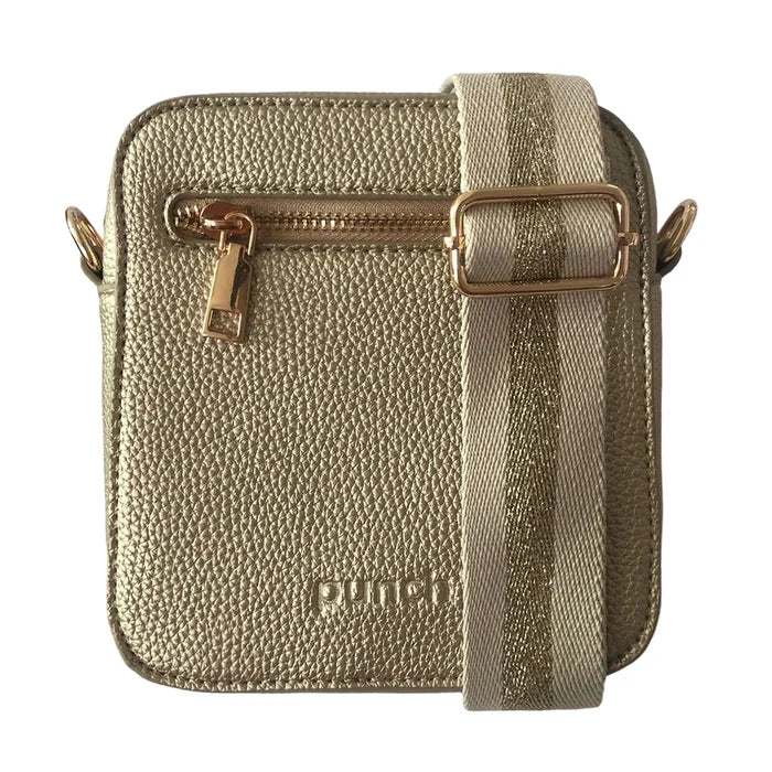 Samantha Mini Square Bag - Gold