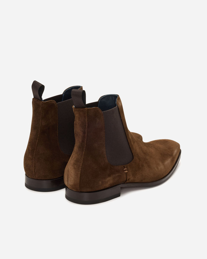 I Maschi Brown Suede Chelsea Boot - Men's Shoes at Menzclub