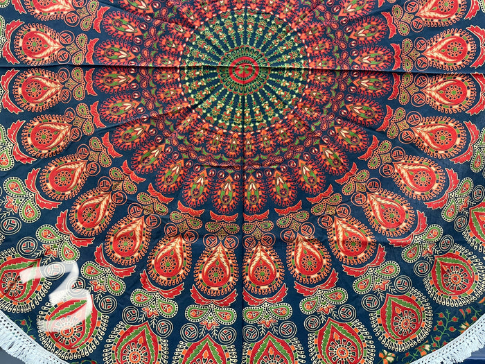 tablecloth - Circle Batik 50"