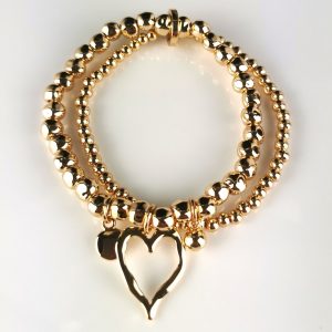 Two Love Bracelet - Gold