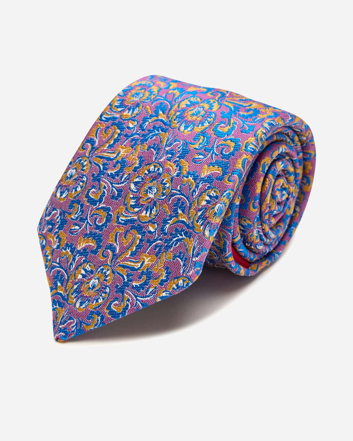 Wallarah Purple Silk Tie - Men's Ties at Menzclub