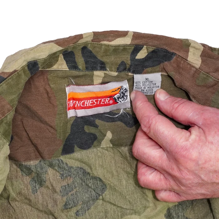 Winchester Woodland Camo Field Shirt - XLarge - Army & Outdoors - Field Shirts