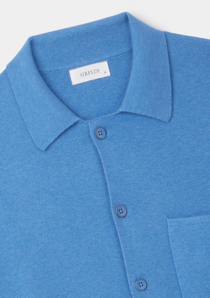 Zaffer Merino Knit Polo Shirt, Long-Sleeve Polo Shirt - SIRPLUS