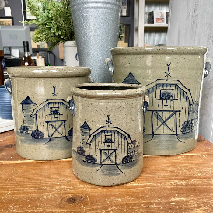 1 Gallon Crock- Barn