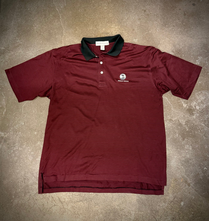 Pebble Beach polo — burgundy (L)