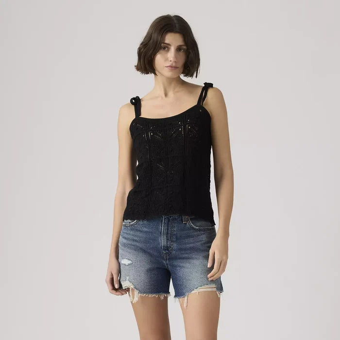 Abbey Tie-shoulder Sweater Tank Top