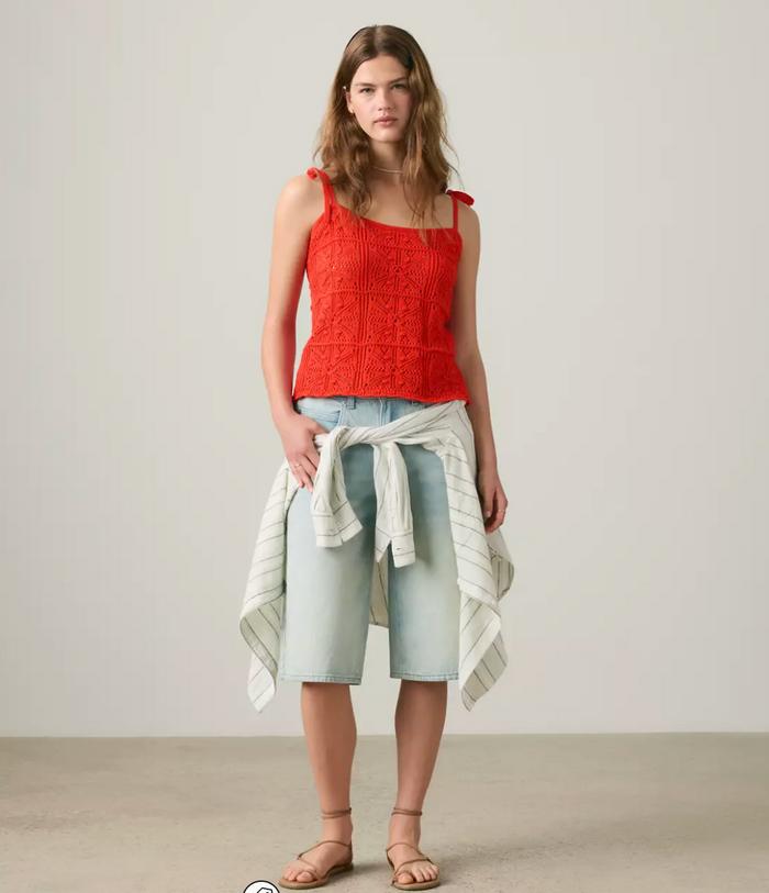Abbey Tie-shoulder Sweater Tank Top
