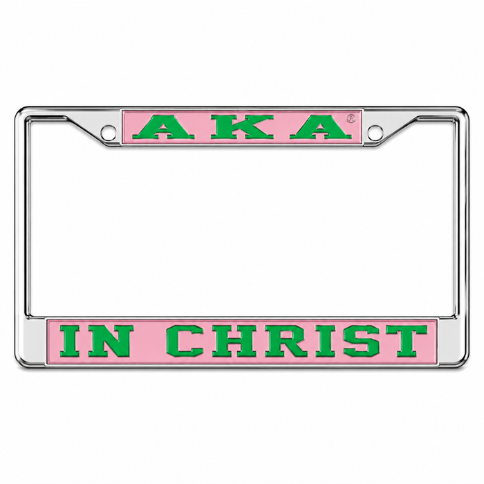 AKA In Christ Auto Frame Pink/Green