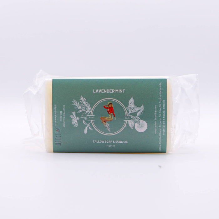 All Natural Tallow Soap, Lavender Mint & Unscented