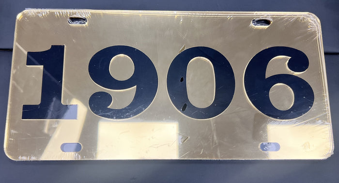 Alpha Gold Inlaid Founders Mirror Auto Tag