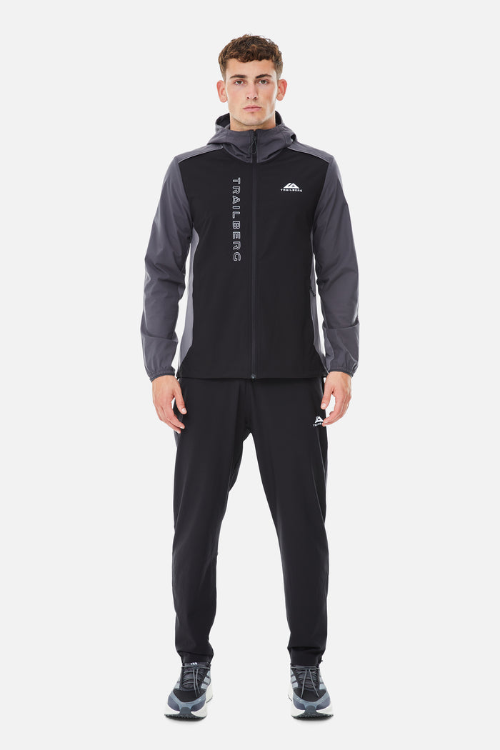 AW25 Triathlon Tracksuit - Black/Volcano Grey/Urban Smoke
