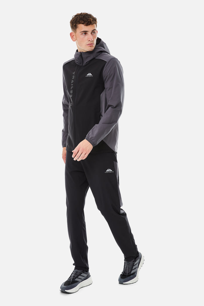 AW25 Triathlon Tracksuit - Black/Volcano Grey/Urban Smoke