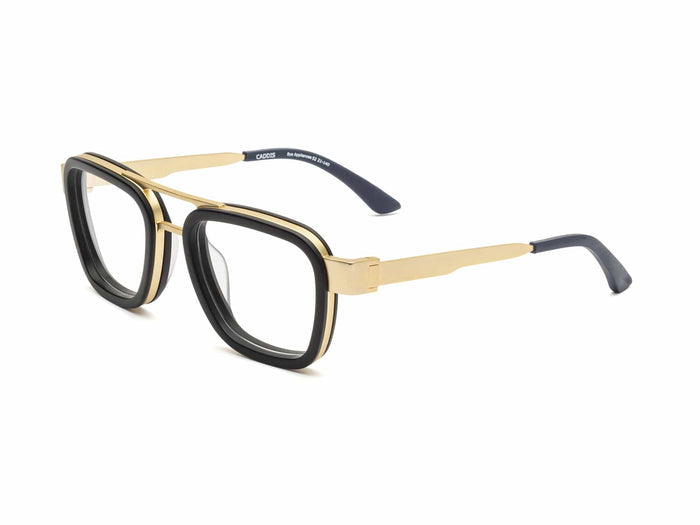 Bandit Reading Glasses - Matte Gold - Matte Black