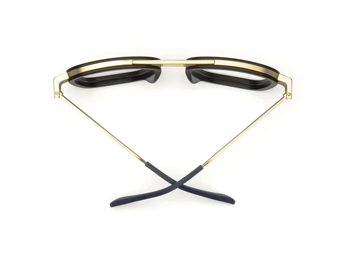 Bandit Reading Glasses - Matte Gold - Matte Black