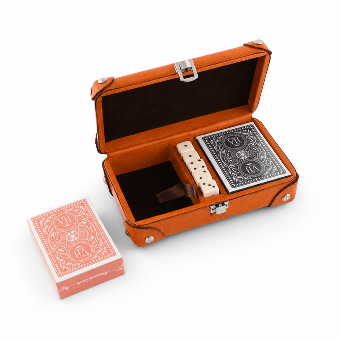 Bit Leather Amber Playing Card Set 8