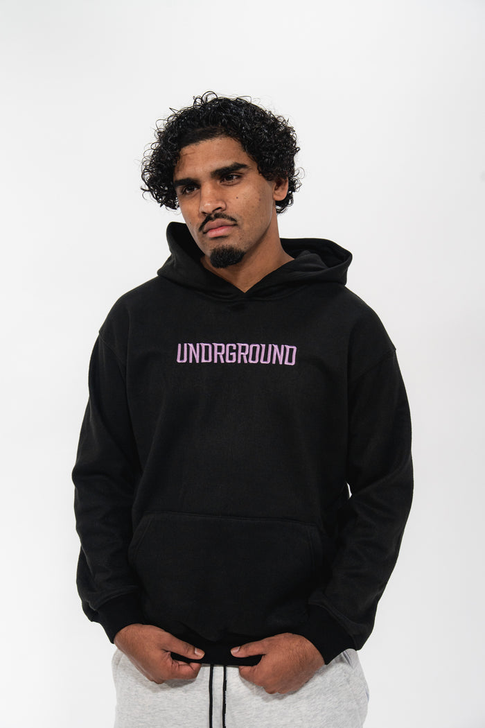 Black/Purple Hoodie " Moving In Silence " Collection