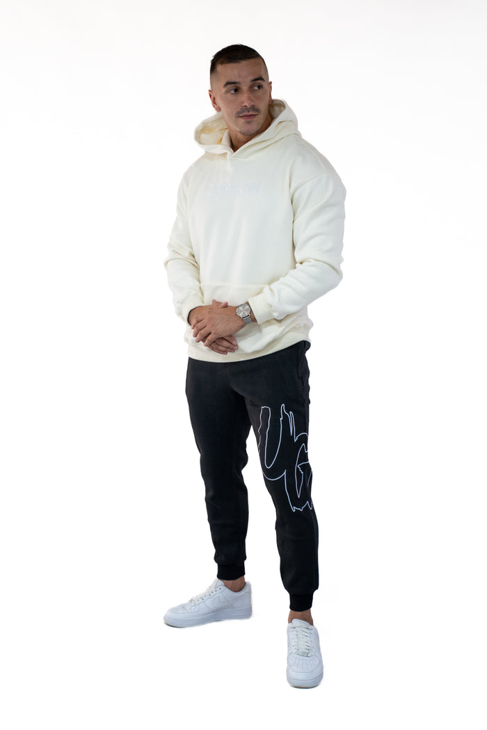 Black/White Trackpants " Moving In Silence " Collection