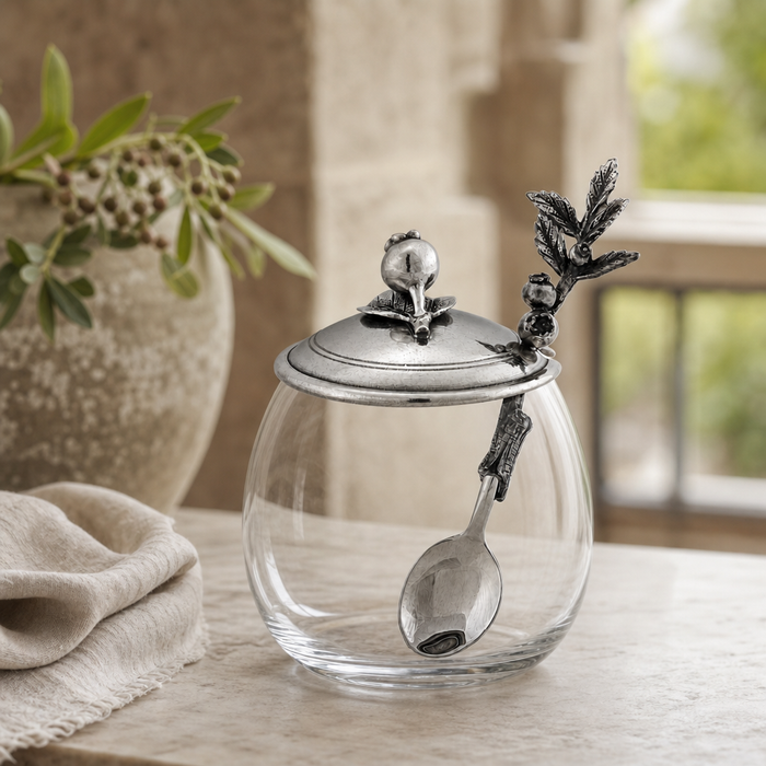Blueberry Jam Jar with Spoon 2