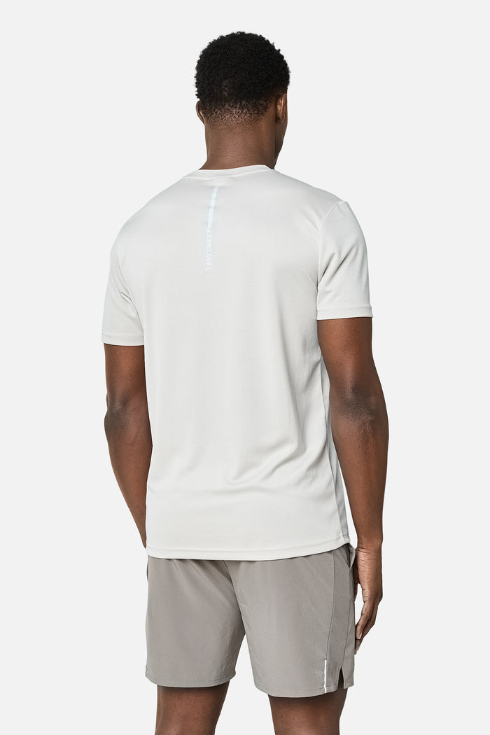 Blur Large Logo Tee - Pebblestone