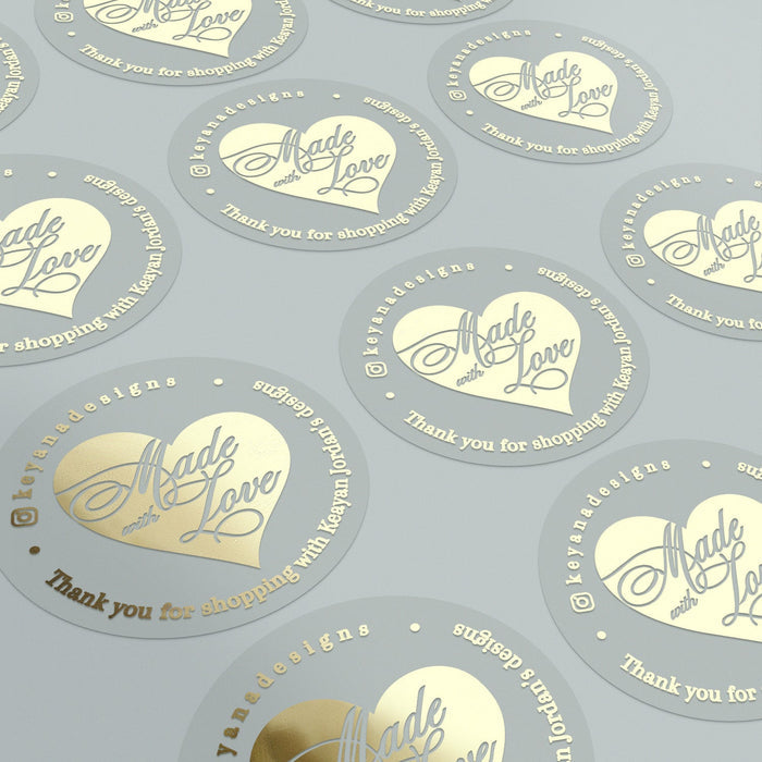 Bold Heart Made with Love Stickers - XOXOKristen