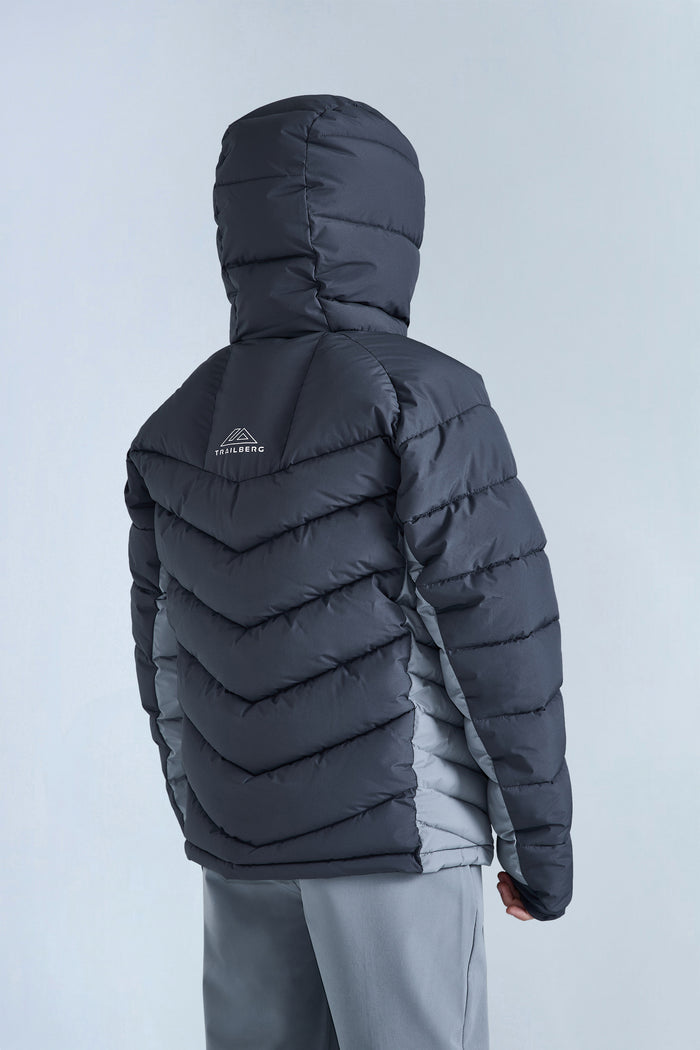 Boys Climate Insulated Jacket - Iron Grey/Moon Grey