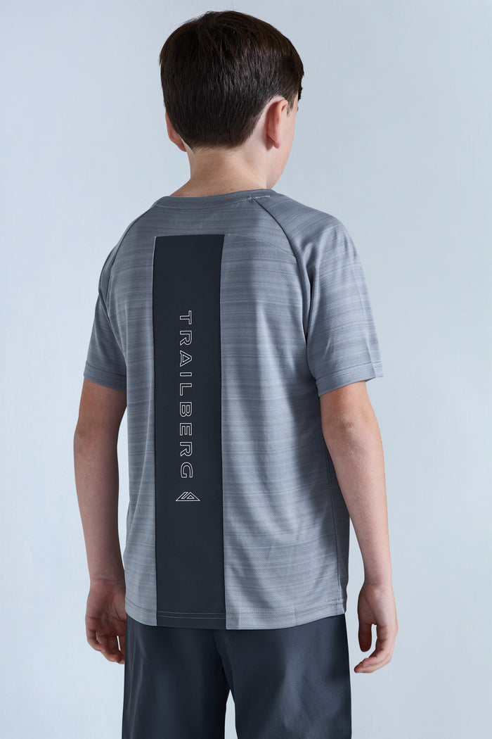 Boys Cloud 2.0 Tee - Moon Grey/Iron Grey