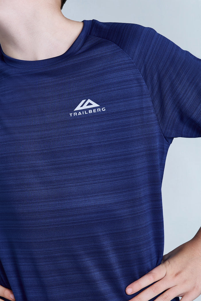 Boys Cloud 2.0 Tee - Space Blue/Navy Blue