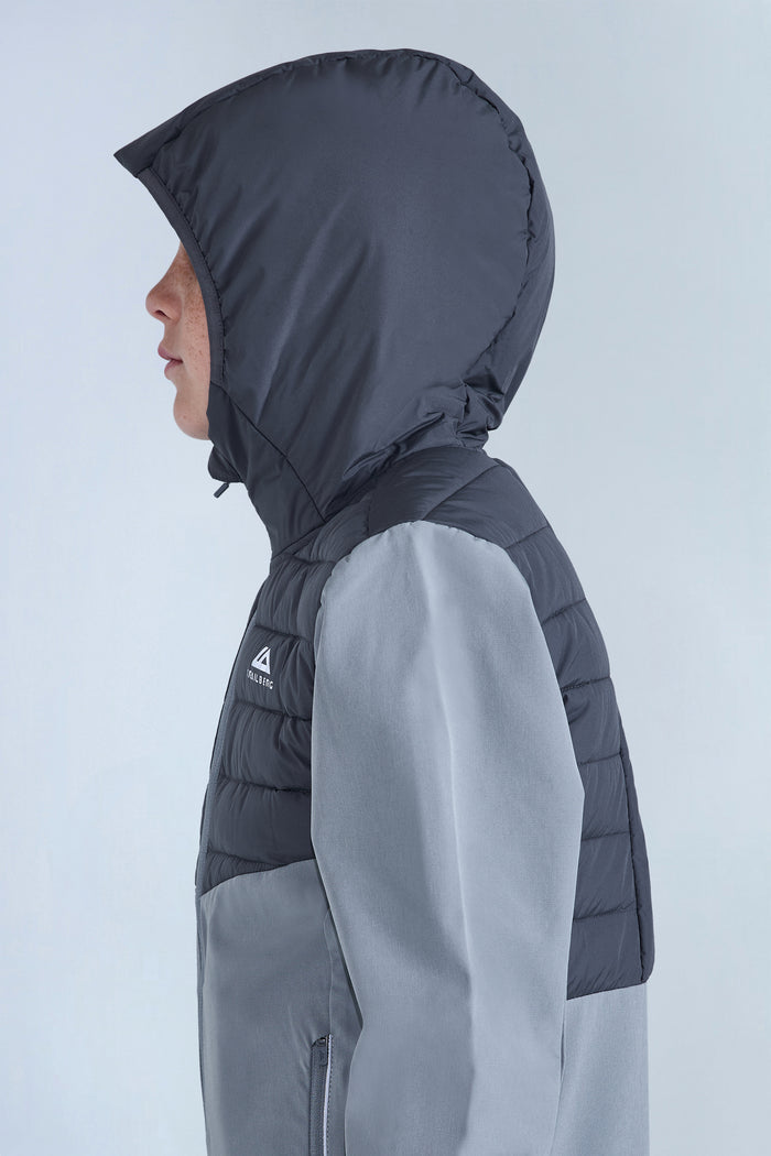 Boys Dune Hybrid Jacket - Moon Grey/Iron Grey