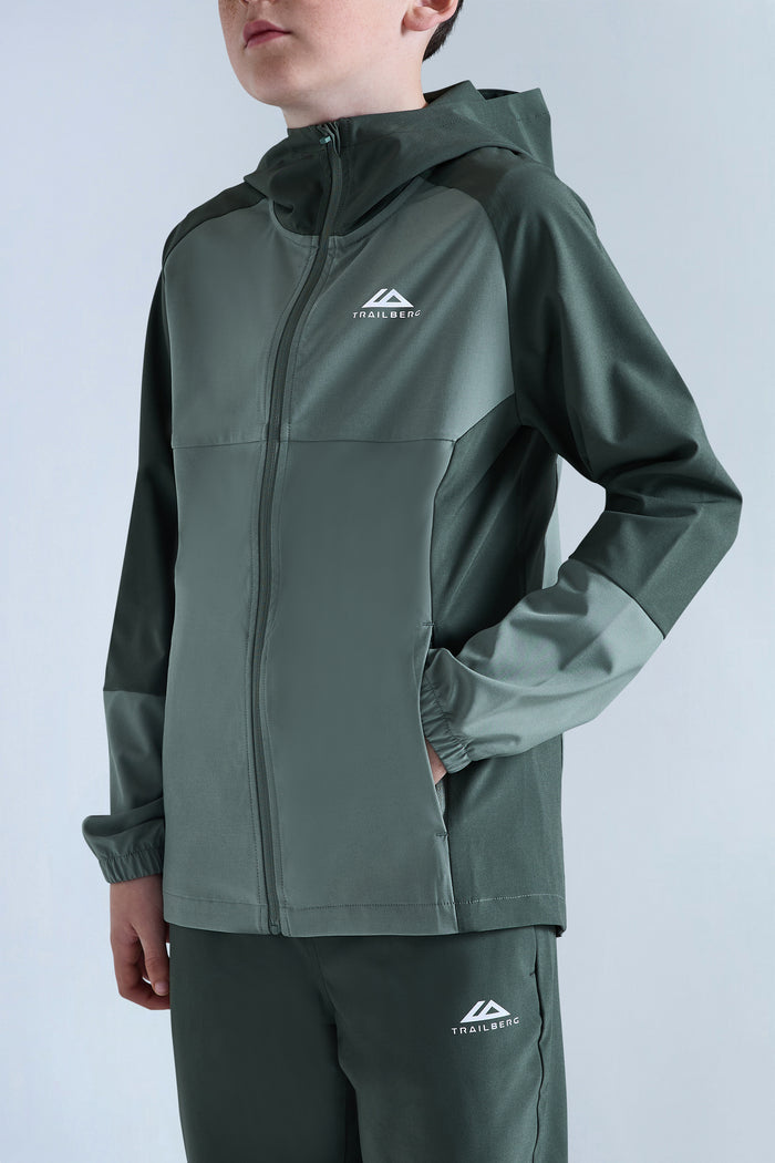 Boys Essentials Tracksuit - Tidal Green/Dark Fern