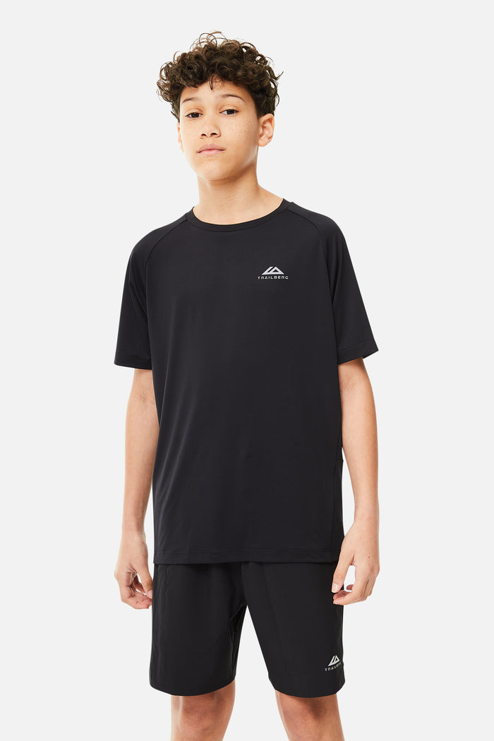 Boys Rapid Keyline Tee - Black/Volcano Grey