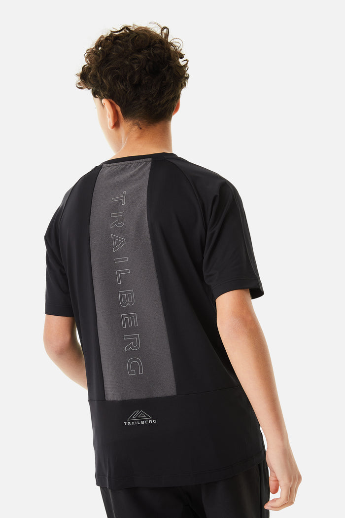 Boys Rapid Keyline Tee - Black/Volcano Grey